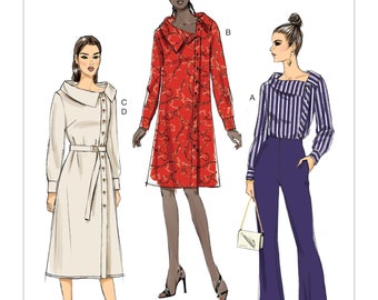 V9289 Vogue 9289 Sewing Pattern Misses' EASY Loose-fitting Coat in ...