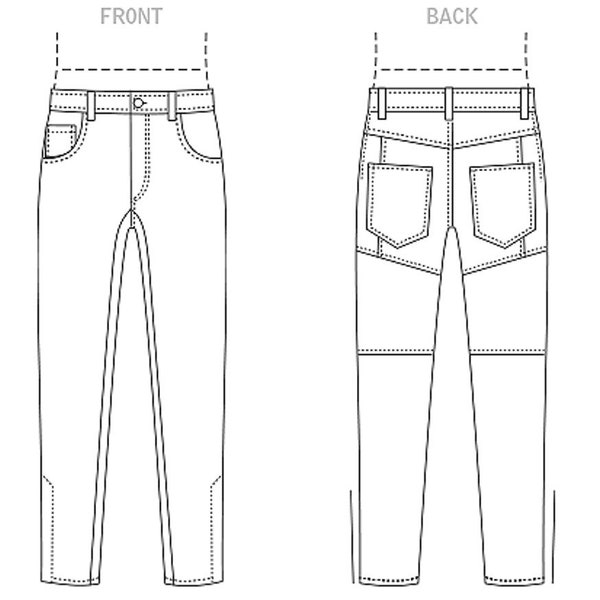 Mens Jeans Pattern Etsy