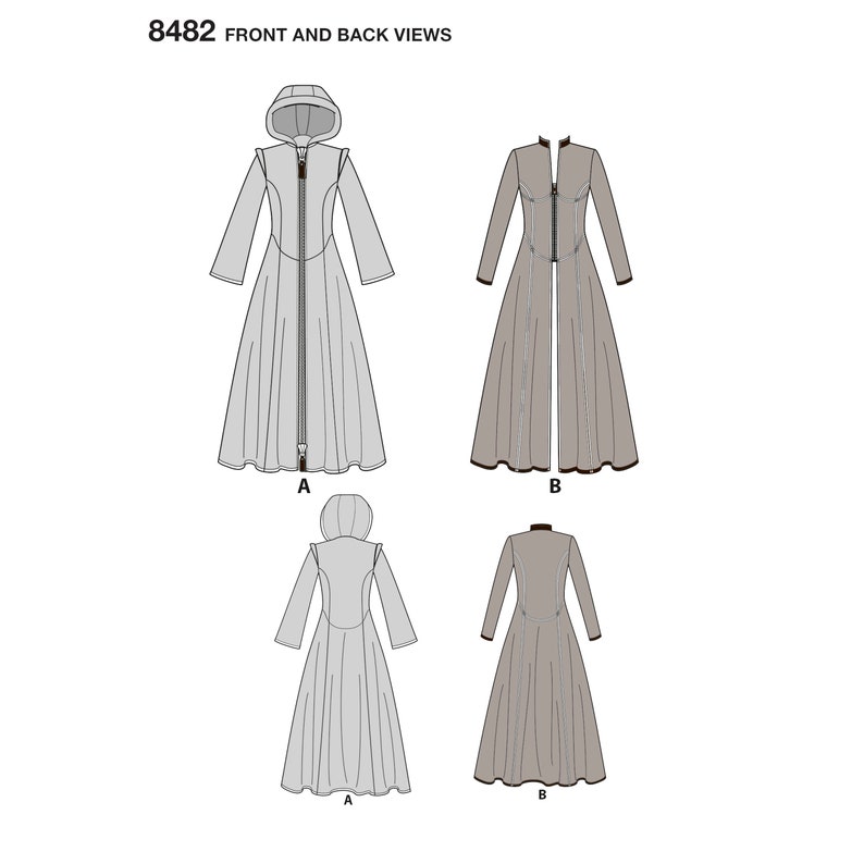 S8482 Sewing Pattern Misses' the Matrix Costume Trench Etsy