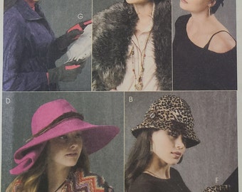 B5695 OOP Sewing Pattern Unlined Gloves 5 Styles Lined Gauntlet Fold ...