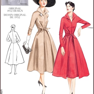 V2401 Vogue 2401 PATRÓN DE COSTURA Vestido ajustado vintage de los años 50 para señoritas Tallas 6-10/12-16/18-22 FF Repro 31664314509 31664314516 31664314523