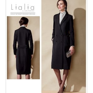Patrón de costura Vogue 1562 V1562 Diseñadora Lialia Julia Alarson Abrigo entallado con forro Tallas 6-14 o 14-22 31664472292 31664472308