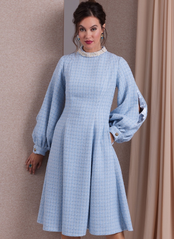 V1983 SEWING PATTERN Misses' Lined Dresses Sizes 6-14 or 16-24 Vogue 1983 -  Etsy