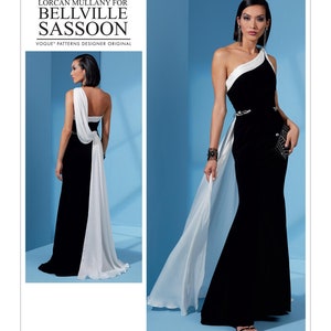 V1616 Vogue 1616 SEWING PATTERN Designer Bellville Sassoon Special Occasion Prom Dress Formal New Year Party Dress Sizes 6-14 or 14-22  **