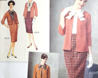 NEU OOP Schnittmuster Vintage Style 1960s Bluse Rock Cardigan
