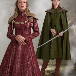 NEW S8768 Sewing Pattern Misses' Fantasy Dress GOT Game of Thrones Cersei  Lannister Simplicity 8768 - Etsy