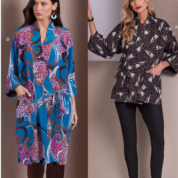 V1989 Sewing Pattern Marcy Tilton Kimono Jacket Sizes S-XXL Vogue 1989 EASY