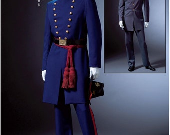 M4745 Sewing Pattern Men's Civil War Costume Uniform Confederate Sizes S-XXXLG McCall's 4745