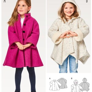 NEW Sewing Pattern Misses' Child Coat Sizes 2-7