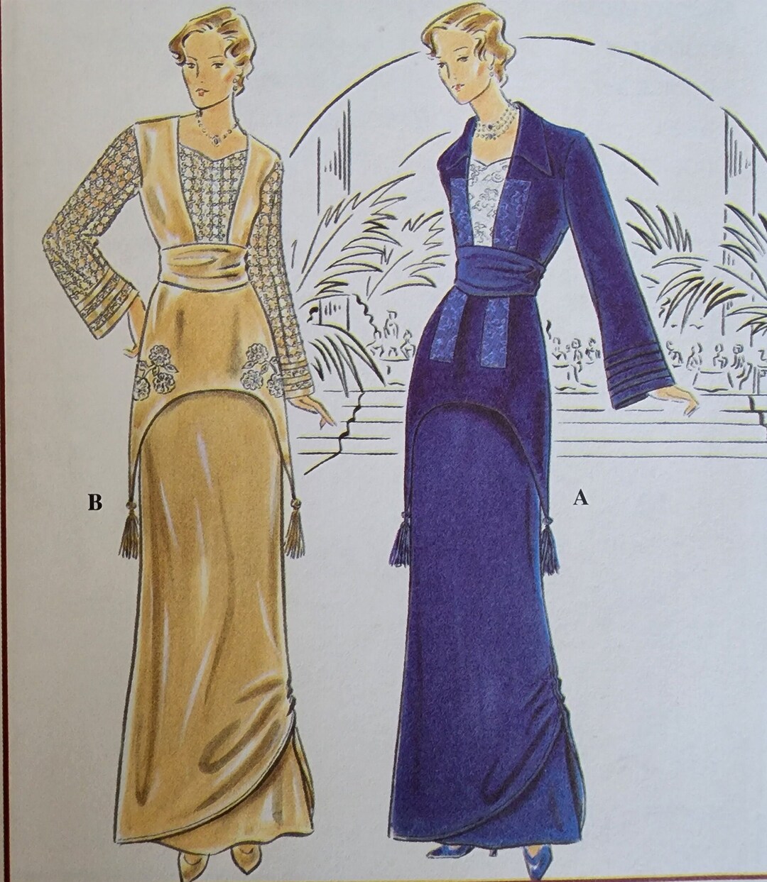 S8640 Sewing Pattern Misses' Gatsby Era Roaring 20's Etsy
