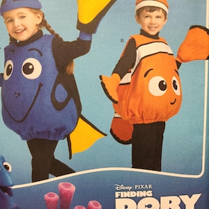 NYTT Symönster Barndräkt Nemo Dory Disney