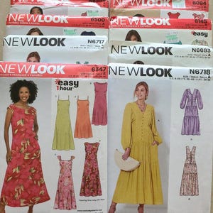 New Look Sewing Patterns for You to Choose Misses' Dresses Uncut Unused All Sizes Included