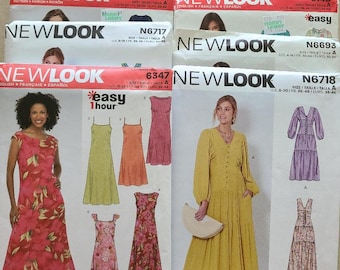 ニュー・ルックのソーイングパターン集　レディースドレス　未裁断・未使用　全サイズ対応