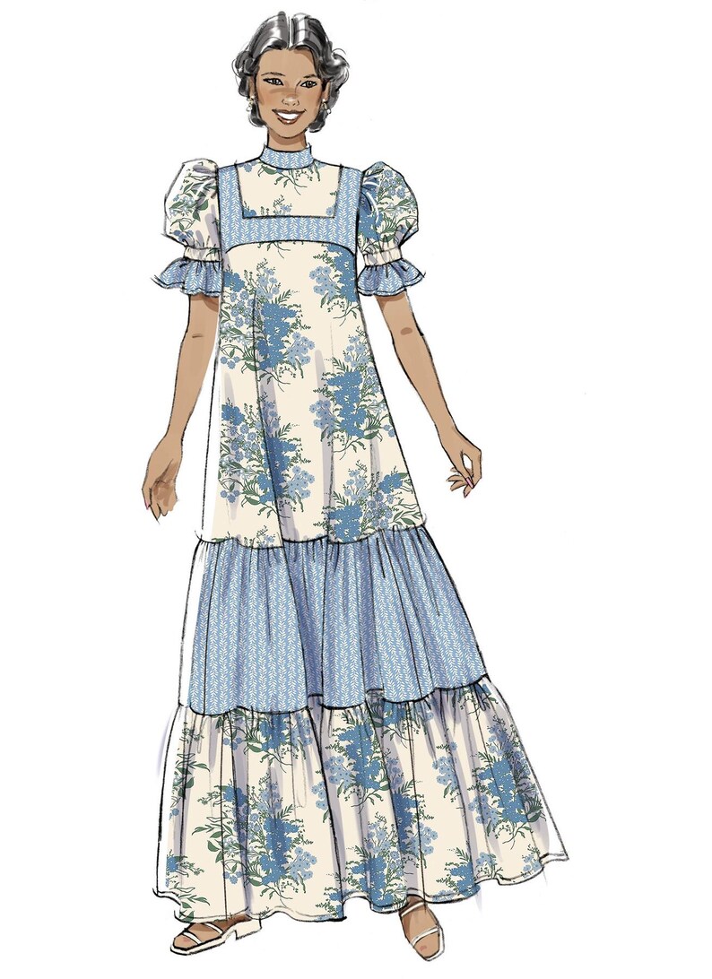 Reproduction Sewing Tools Sewing Pattern Vintage 1980's Design Misses' Romantic Dresses Sizes 8 ...