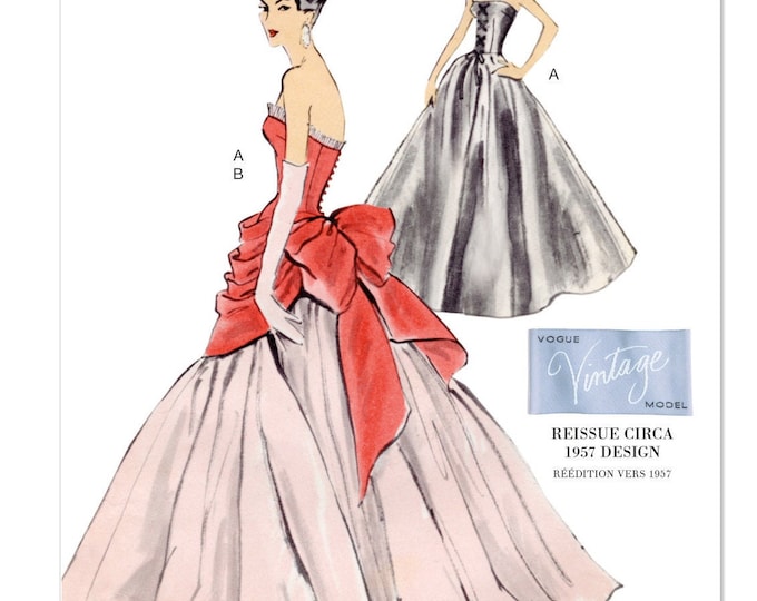 V1931 Vogue 1931 Sewing Pattern Vintage 1950 s Design Misses Special