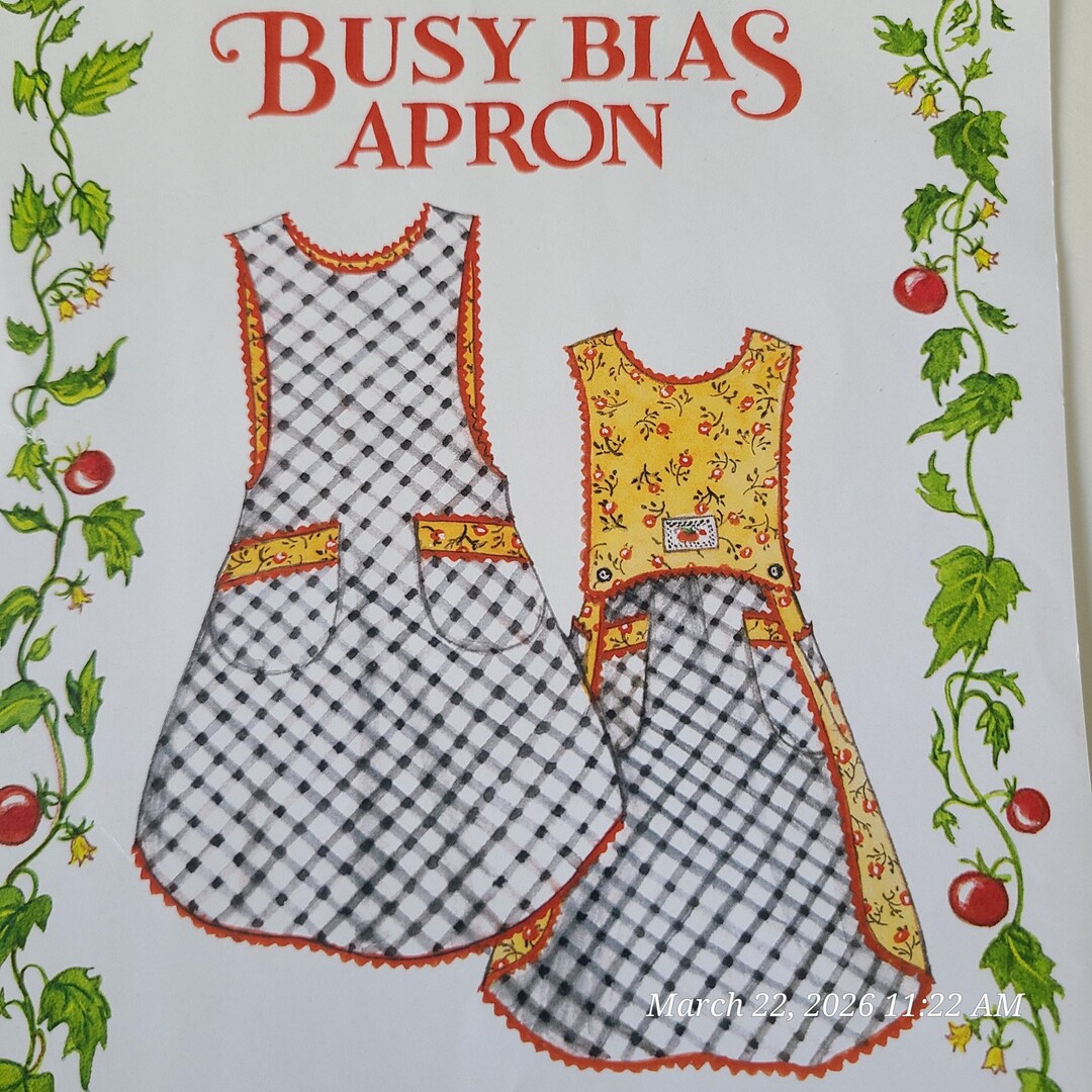 VTG Sewing Pattern Misses' Aprons + Labels Sizes Adult & Child the ...