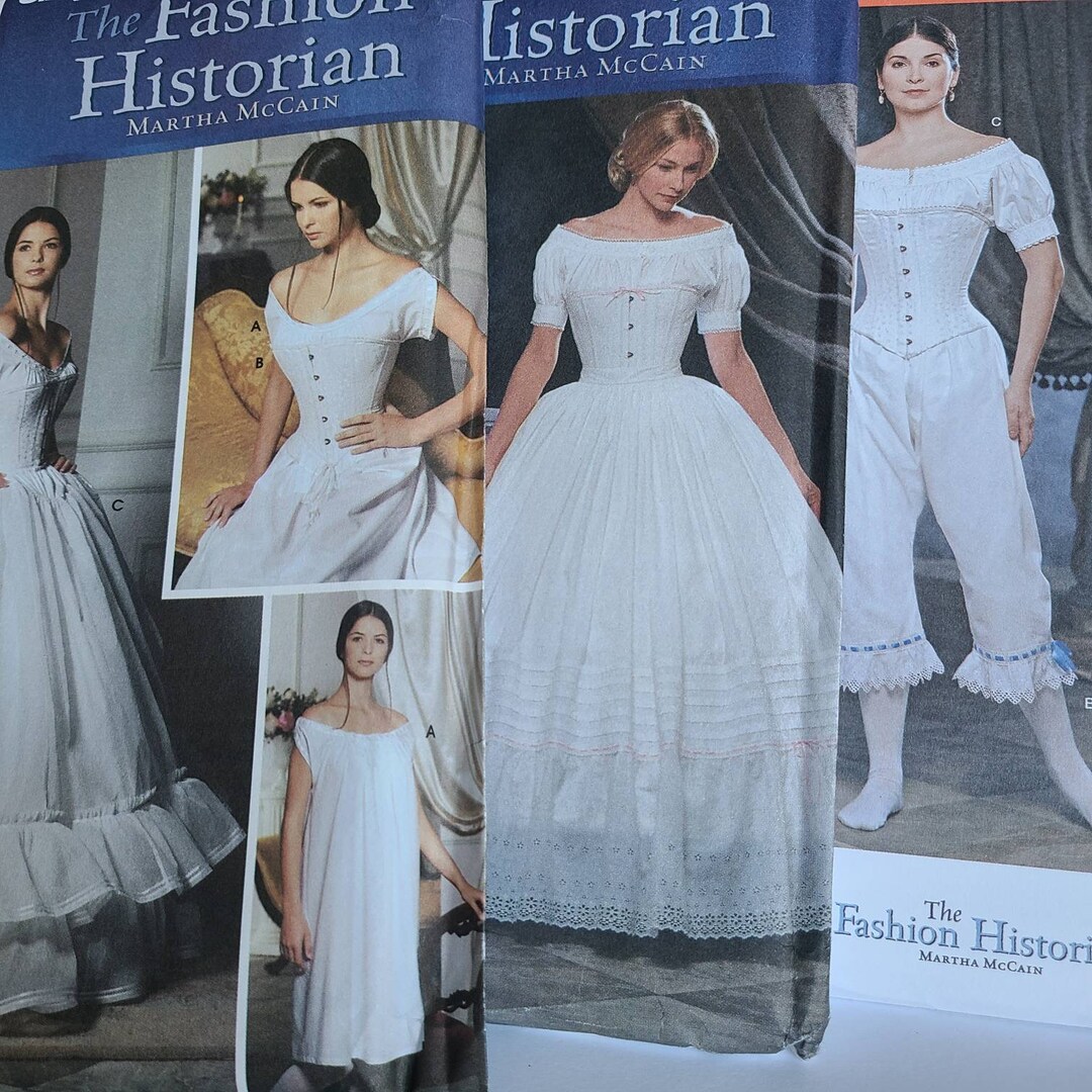 Sewing Pattern Historic Costume Civil War 1860s Gone With the Wind