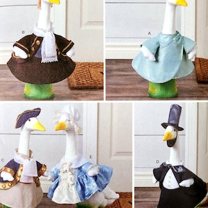 May include: Several goose ornaments are shown in various historical and patriotic outfits. One is dressed as the Statue of Liberty, others in colonial and formal attire. The background includes the text "USA 250*" and the date "January 25, 2026 11:25 AM."