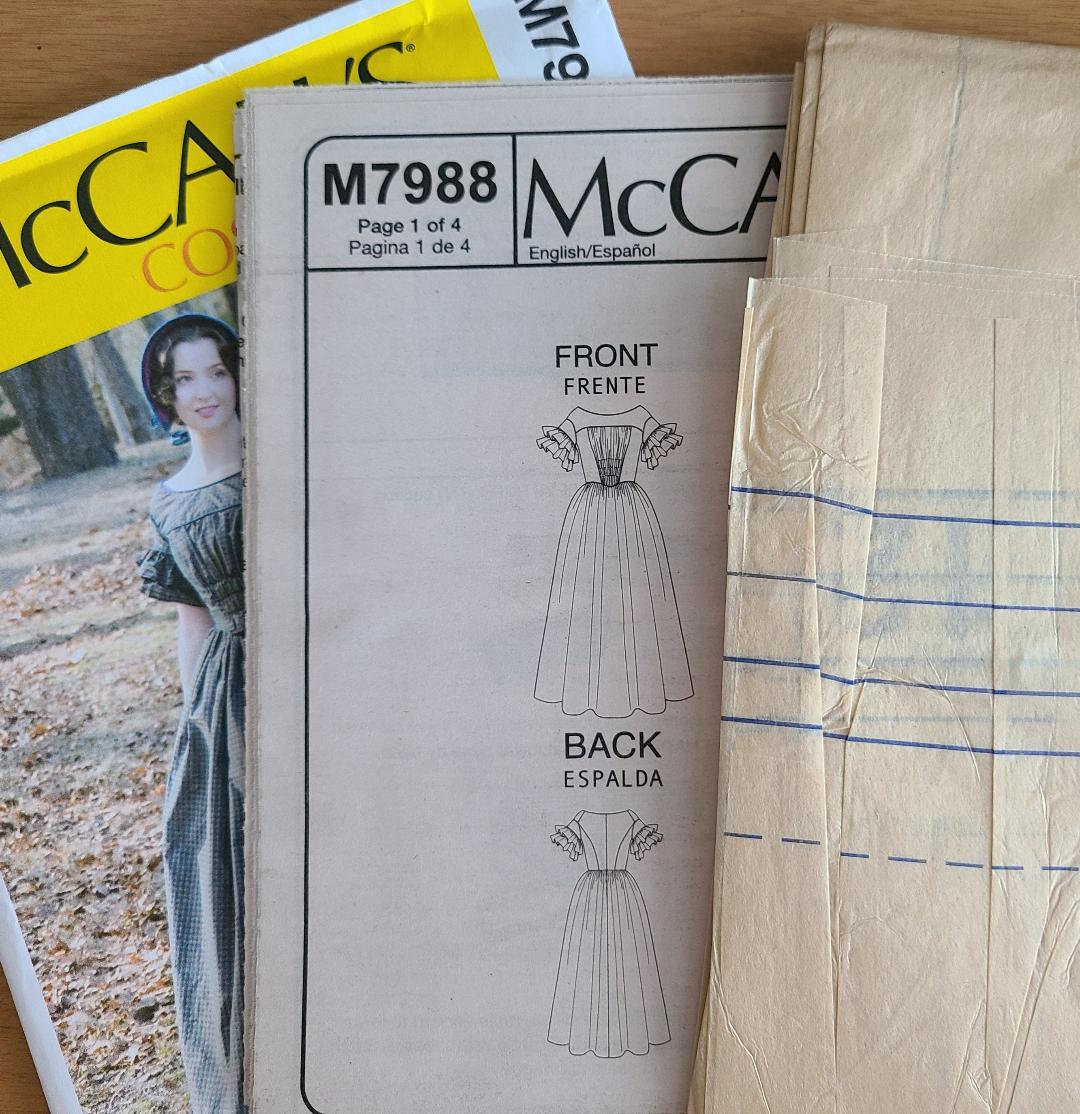 M7988 Sewing Pattern 1860s Historic Misses' Costume Dress Sizes 6-14/14 ...