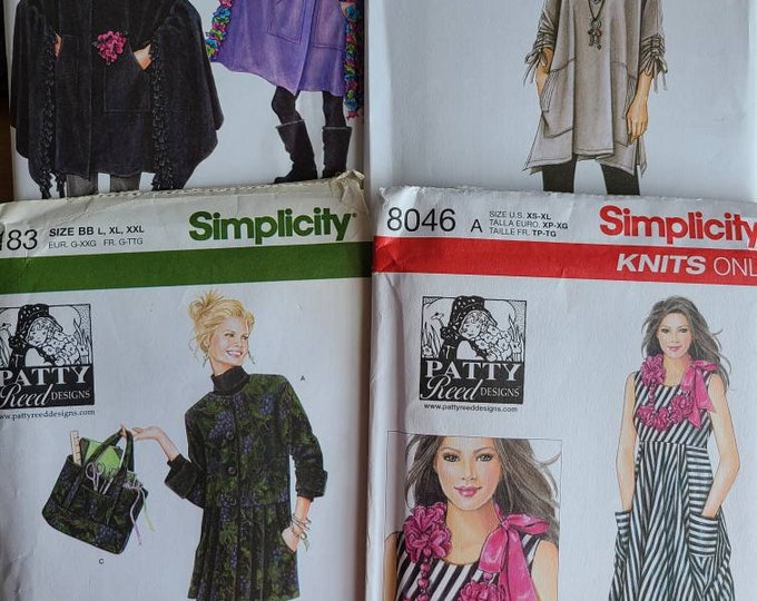 Sewing Pattern Patty Reed Designs Dress Tunic Jacket Bag Pants Poncho ...