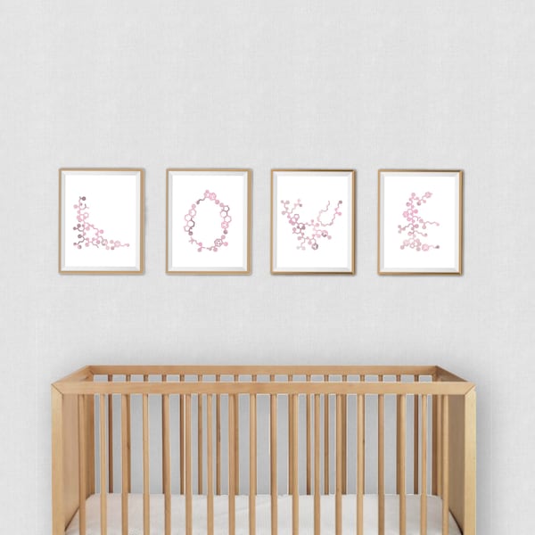 Love Molecules- Instant Printable Download- neurotransmitters and hormones associated with feeling love- science art for nursery baby