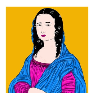 Mona Lisa in Neon