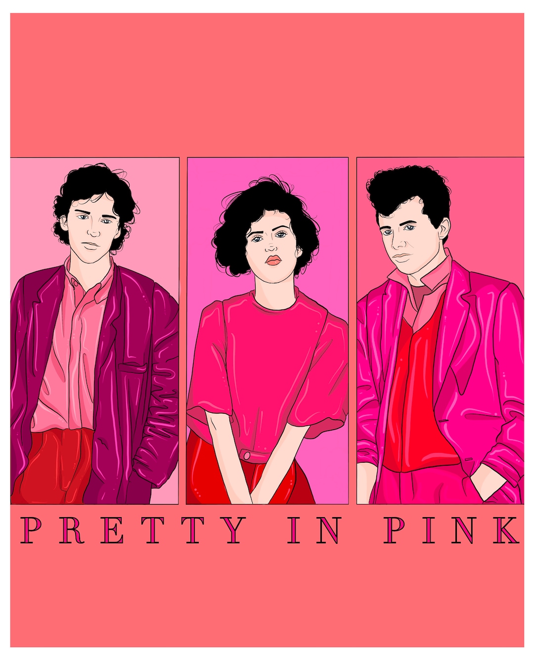 Pretty in Pink Movie Poster Etsy