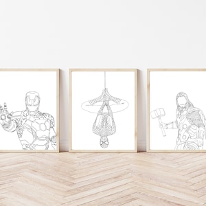 Avengers Line Art Bundle