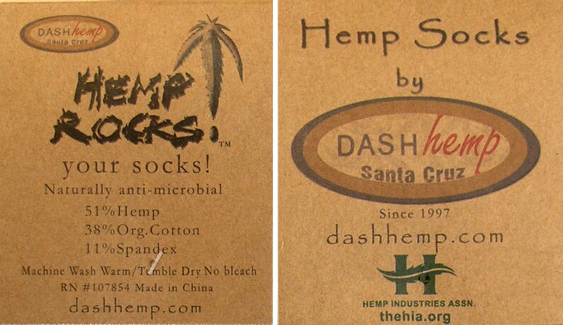 Dash Hemp Leaf Hiker Socks image 3