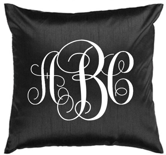 Monogram Pillow Personalized Pillow Monogram Throw Pillow Etsy