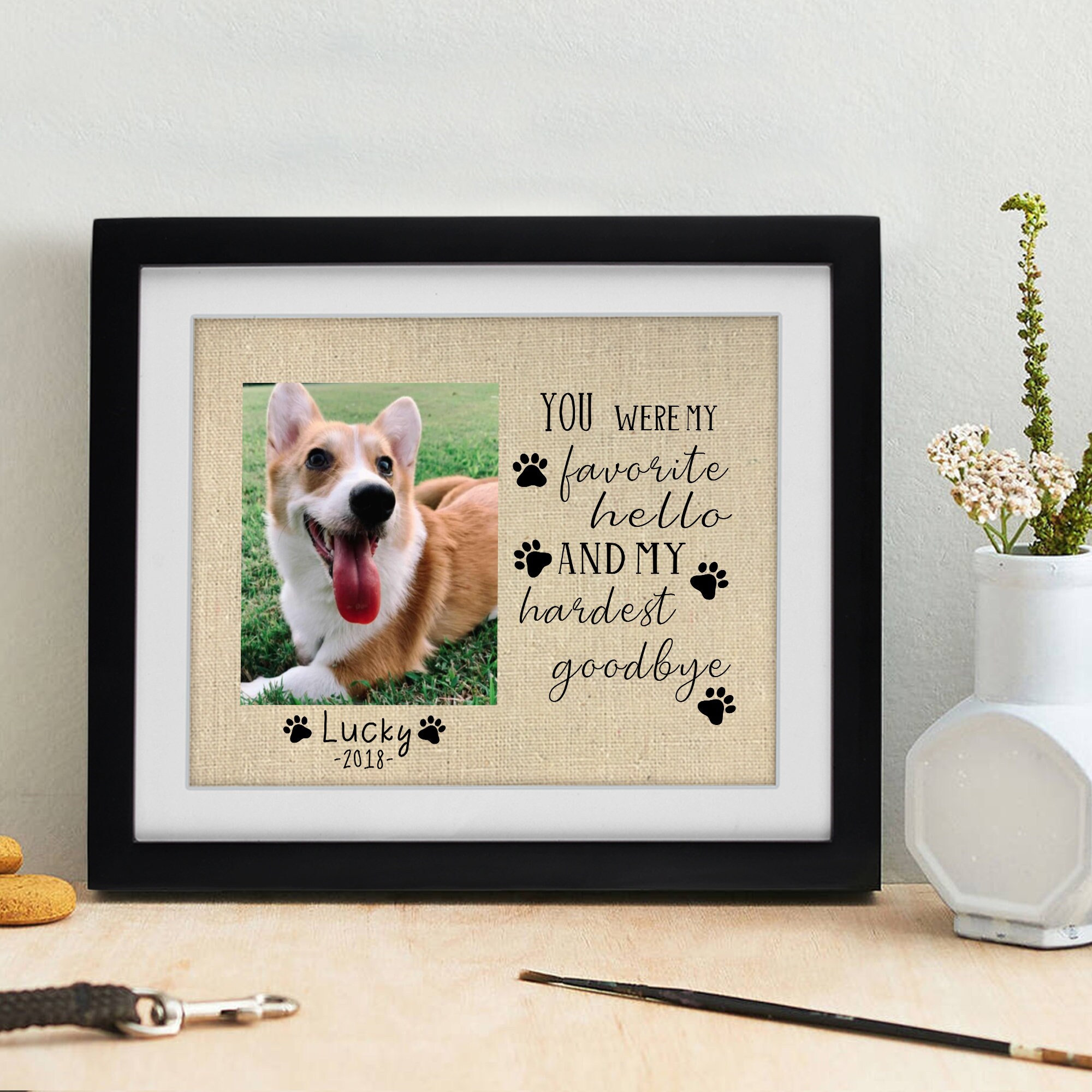 Pet Sympathy Gift Dog Loss Gift Dog Memorial Wall Print Etsy
