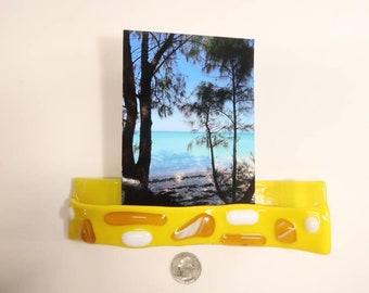 Fused Glass Photograph Holder (large)