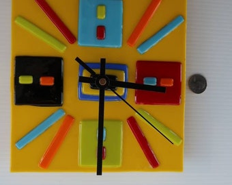 Fused Stained Glass Clock