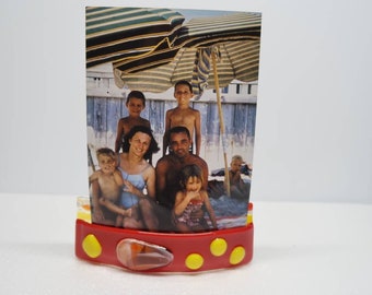 Fused Glass Photograph Holder (small)