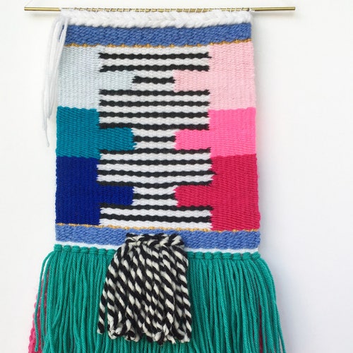 Wall Hanging Tapestry // Boho Woven Wall Hanging // Textile Etsy