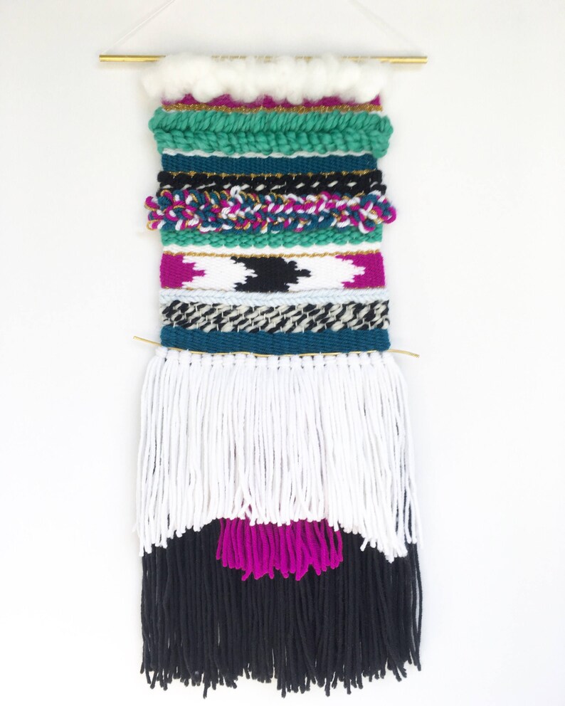 Wall Hanging Tapestry // Boho Woven Wall Hanging // Textile Etsy