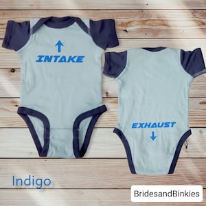 Intake Exhaust Baby Bodysuit, Great Baby Shower Gift,Car Lover,Mechanic,Car Baby Outfit,Racecar Lover,My Daddys a Mechanic,Drifting Bodysuit