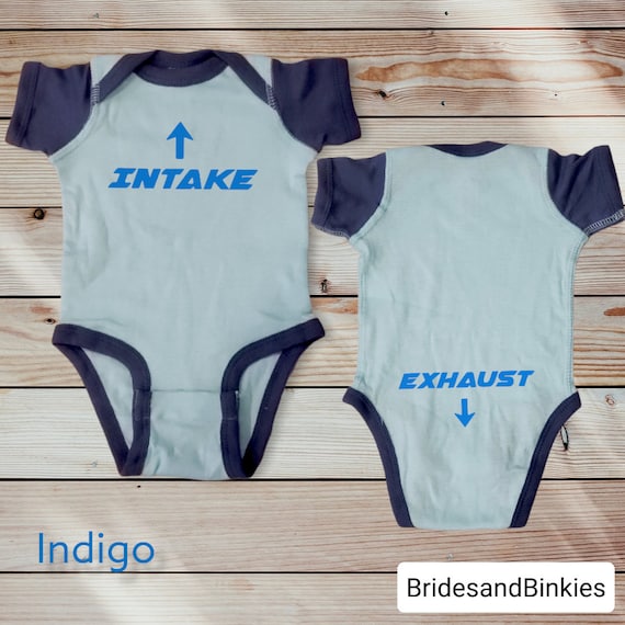 Intake Exhaust Baby Bodysuit: Mechanic Car Lover Gift
