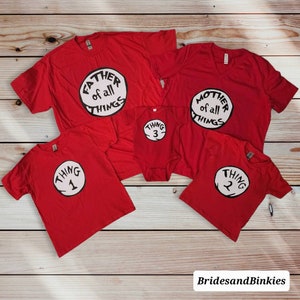 THING 1, THING 2, THING 3, Thing 4,Dr. Seuss, Thing Family Shirt, Pregnancy Announcement, Matching Shirts,Whoville Kid Shirts,Double Trouble