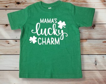 Camisa de amuleto de la suerte para mamás/Camisa de amuleto de la suerte/Camisa para niños del Día de San Patricio/Camisa para niños pequeños del Día de San Patricio/Camisa del Día de San Patricio/Camisa de la suerte/Camisa de la suerte