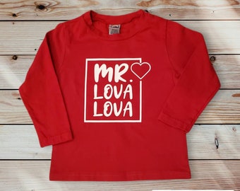 Mr. Lova Lova Valentine Shirt: Kids Vday Outfit