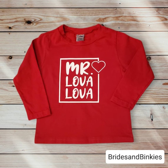 Mr. Lova Lova Valentine Shirt: Kids Vday Outfit