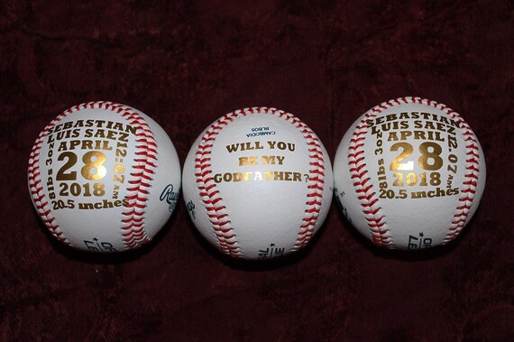baseball baby announcement