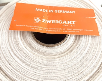 18 Mesh Mono Deluxe Needlepoint Canvas, Orange Line by Zweigart, White, 1 yard