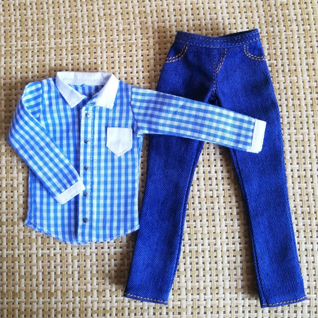 Handmade Doll Shirt & Pants Jeans Set Doll Clothes for 12 Dolls -   Canada