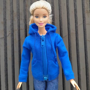 Handmade Doll Royal Blue Hoodie  Coat Doll Clothes For 10&quot; Dolls(custom order)（the doll in the photo is 11.5&quot;）