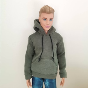 Handmade Doll Green Hoodie Jacket Doll Clothes For 12" Dolls