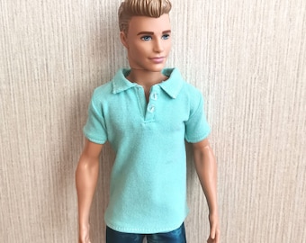 Handmade Doll Light Green Polo shirt Doll Clothes For 12" Dolls(customer order)