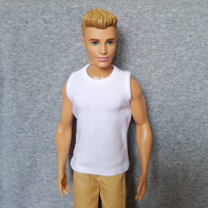 Handmade Doll Clothes White T-shirt For 12&quot; Dolls