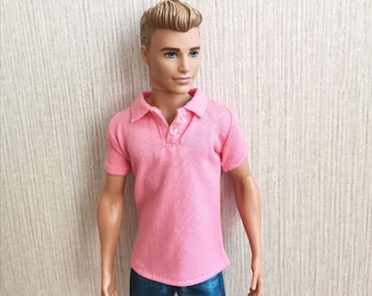 Handmade Doll Pink Polo shirt Doll Clothes For 12" Dolls(customer order)